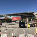 코로나 펜데믹 발생하기 6개월전의 2019년 8월의 스페인 라리가의 축구경기장 사진들 이미지