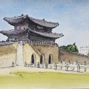 힐링 어반 스케치 이미지