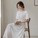 버45)백아이보리도비원피스 이미지