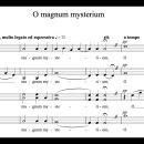 Morten Lauridsen - O magnum mysterium(악보) 이미지
