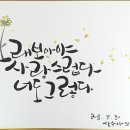캘리그라피 초급 이미지
