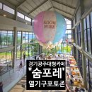 능평로 | 경기광주 열기구카페 '숨포레' 낭만 가득한 포토존카페 후기!
