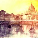 수채화 일러스트 이미지