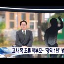 교실 쳐들어가 수업중 교사 목조른 학부모‥"징역 1년, 법정 구속" 이미지