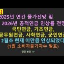 속보 : 1월 소비자물가지수 발표(26년 공적연금인상률) 이미지