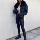 양털데님자켓 청자켓 남자 겨울 쉐르파 트러커