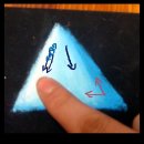 초크아트 배우기-삼각형그리기 이미지