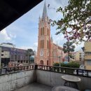 10.권곡초맞은편(행정) | 호치민 가볼만한곳 떤딘성당 핑크성당 핑크색 외관이 예쁜성당 직접 방문 후기