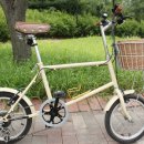 비토미니 아이보리 자전거 판매(바구니, 잠금장치, 라이트 포함) 이미지