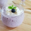 냉동 블루베리 스무디 만드는 법 블루베리 요거트 만들기 홈카페 음료 레시피 이미지