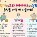 감기 독감 차이 원인 증상 독감검사 이미지