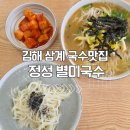 정성국수 | 김해 삼계 국수맛집 정성별미국수 추천 후기