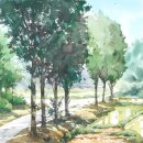 수채화 그리기 이미지