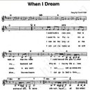 when I dream(You Tube 악보 가사) 이미지