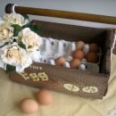 사과상자와 세탁소옷걸이로 리폼한 이동식 계란보관함!!! 이미지
