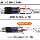 중국 제조회사_ESC 28120 Speed Controller 2-8S 120A 128KHz PWM 이미지