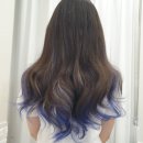 여행 전 기분전환 필수! 걱정 반 기대 반으로 완성한 '블루&amp;실버' 그라데이션 스페셜 붙임머리 후기