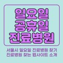 프라임마트 마곡점 | 서울시 일요일 진료 병원 정리 및 휴일 진료 병원 찾기 (feat. 진료 병원 리스트 첨부)