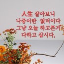 인생이란 나중은 없다하네 이순간을 즐기라는... 말이! 이미지