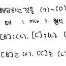 단답형 답안지 작성할 때 질문 이미지