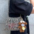다백 | 미니백 하나로 여름 포인트 완성 메다백 실버 숄더백 후기