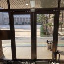 분당고등학교 | 성남 분당 고등학교 출입문 시트지 시공 햇빛차단 시선차단 목적