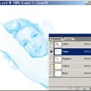 ♡포토샵♡ PhotoShop - 채널 팔레트를 이용한 이미지 투영 효과 이미지