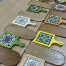 감각적인 타일 냄비받침대 이미지