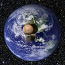 명왕성과 지구의 크기 비교 이미지