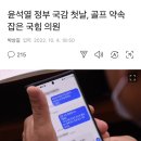 윤석열 정부 국감 첫날, 골프 약속 잡은 국힘 의원 이미지