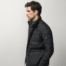 ★네이비 이너패딩코트 NAVY QUILTED THREE QUARTER COAT 이미지