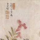 맨드라미 화단 | 맨드라미와 여치 [ 鷄冠花와 螽斯 ] - 강세황