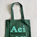 에코그린 | 아에이오우(Aeiou) Logo bag(cotton 100%) 그린 에코백 후기
