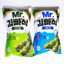 MR.SOON-미스터순 | 미스터 김빠삭 과자 오리지널과 사워크림 20g 2종 내돈내산 먹어본 후기