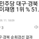 [속보]민주당 대구·경북 경선 투표..이재명 1위 % 51.12% 이미지