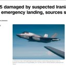 (속보) CNN: 미제 F-35 스텔스전투기, 이란미싸일에 피격후 비상착륙! 이미지