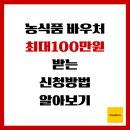 지에스25(GS25) 광산경찰서 | 농식품 바우처 최대 100만원 받는 신청방법