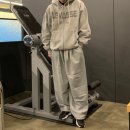 와이드한 벌룬 스웻팬츠 아넌 트레이닝 바지 착용샷 후기