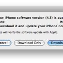 iOS 4.3 소프트웨어 업데이트 이미지