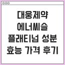 대웅제약 에너씨슬 플래티넘 성분 효능 가격 후기