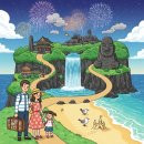 셔플댄스(야간) | 제주 4박 5일 가족여행 1편 &#34;흑돼지에 배신당하고… 불꽃놀이에서 가족 셔플댄스까지!&#34;