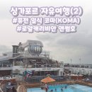 코마당구장 | 싱가포르 크루즈 여행(2) : 퓨전 일식 레스토랑 코마, 로얄 캐리비안 크루즈 앤썸호 탑승 (여행 D+2)