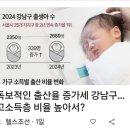 강남구 높은 출산율 이미지