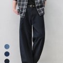 드로우핏 [젠플록스X드로우핏] 와이드 커브드 린넨 데님 팬츠 [4color] | 주말 데님 코디에 린넨 결이...