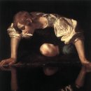 엽서. (Caravaggio's Narcissus) 이미지