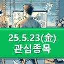 25.5.23(金) 관심종목