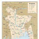 방글라데시 국기 지도 이미지