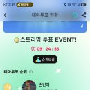 💚💚💕스타투 스트리밍 많은 참여 부탁합니다💚💚💕 *순위가 바뀌었네요ㅠㅠ😭😭3위안에 들어갈수 있도록 힘좀보태주세요💚💚 이미지