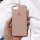 ((교환완료))나:아이폰 7 정품 실리콘 케이스 핑크샌드 너:같은 모델 화이트/레드 이미지