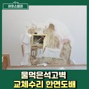 남영라끄빌 | 물먹은석고벽 교체수리 한면도배